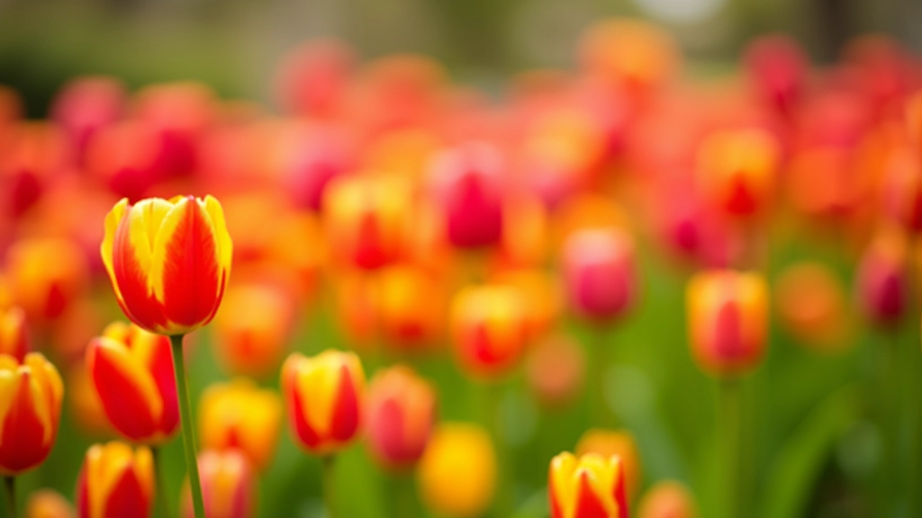 Kleurrijke tulpen in het Keukenhof